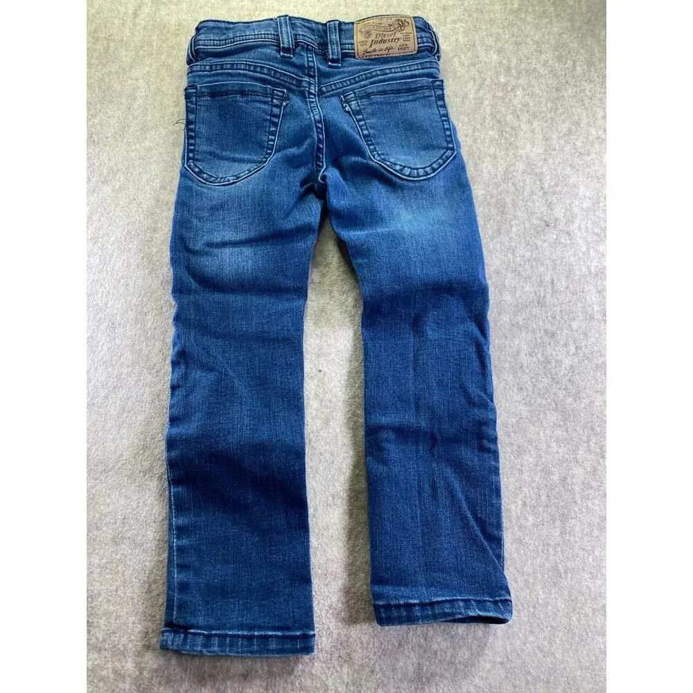 Diesel Kids THANAZ J US Distressed Adjustable Waist Skinny Jeans Size 5
